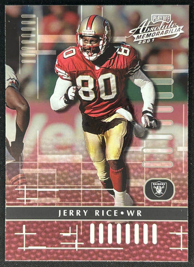 Jerry Rice 2001 Absolute Memorabilia Raiders front