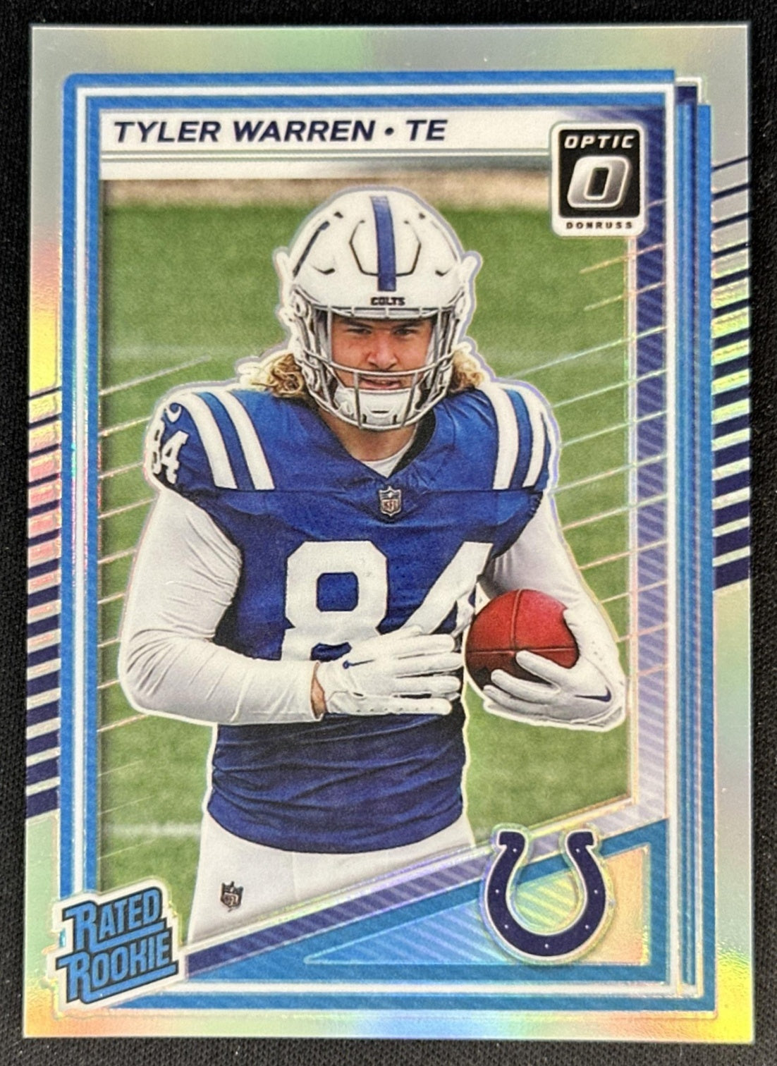 Tyler Warren 2025 Panini Donruss Optic Rated Rookie Holo Prizm Colts