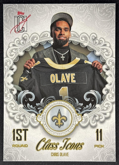 Chris Olave 2025 Topps Signature Class Icons Saints Sports Trading Cards