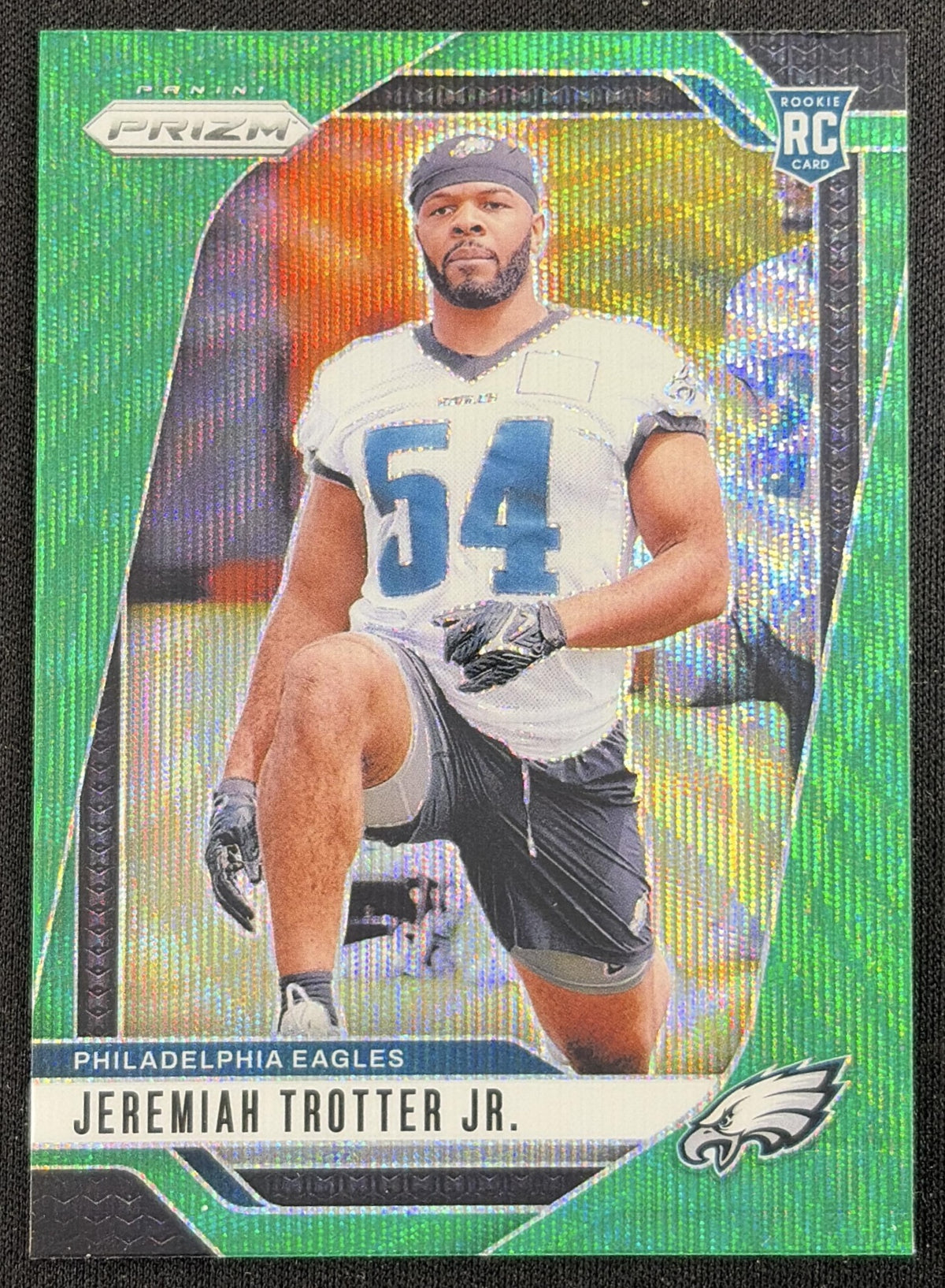 Jeremiah Trotter Jr. 2024 Panini Prizm Green Wave Eagles Sports Trading Card