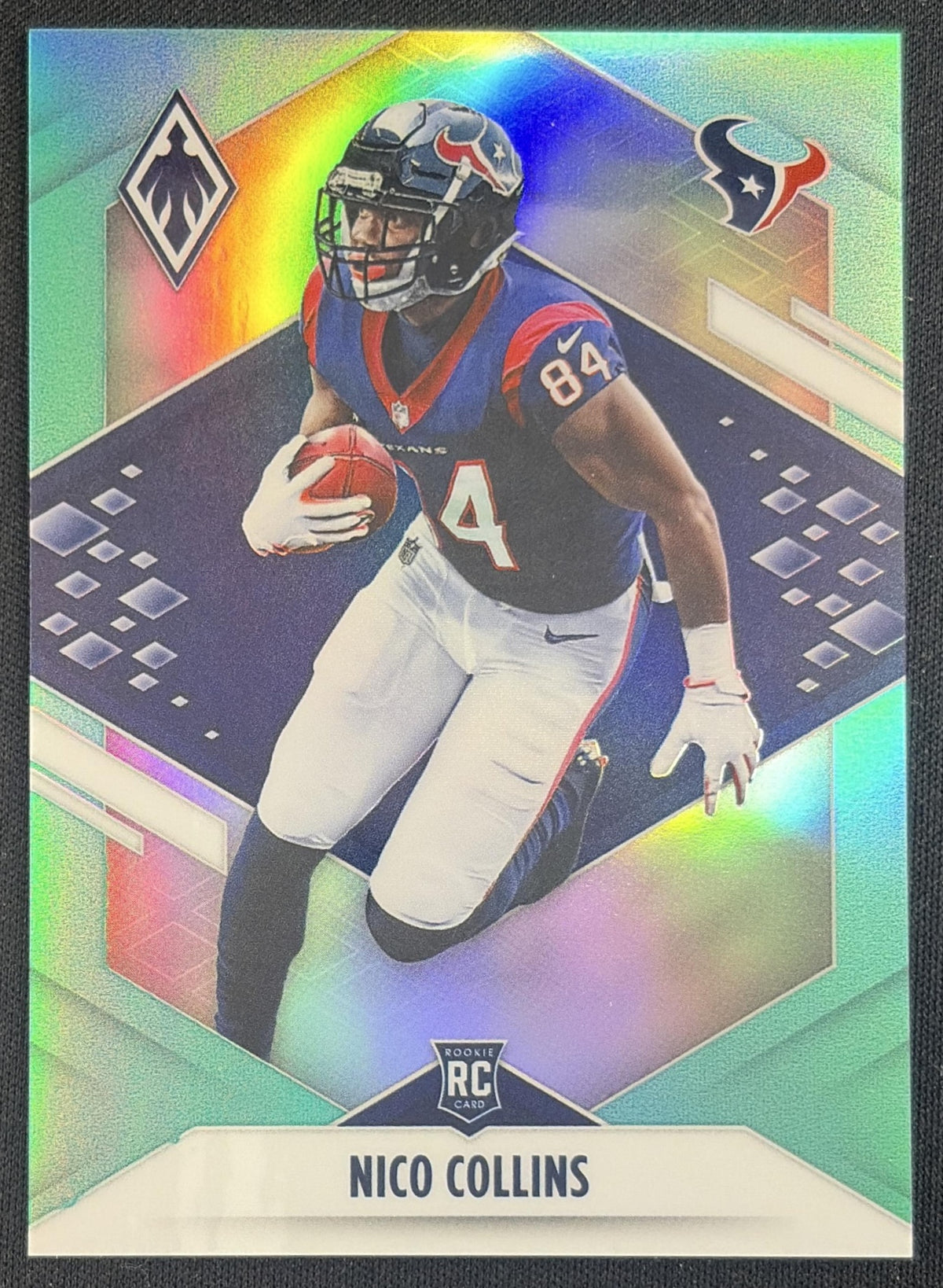 Nico Collins 2021 Panini Phoenix Teal /150 Texans Sports Trading Card