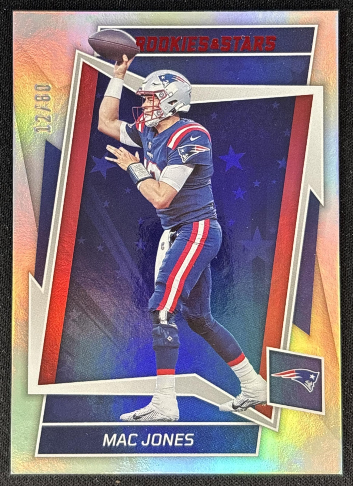 Mac Jones 2022 Panini Rookies & Stars Longevity /80 Patriots