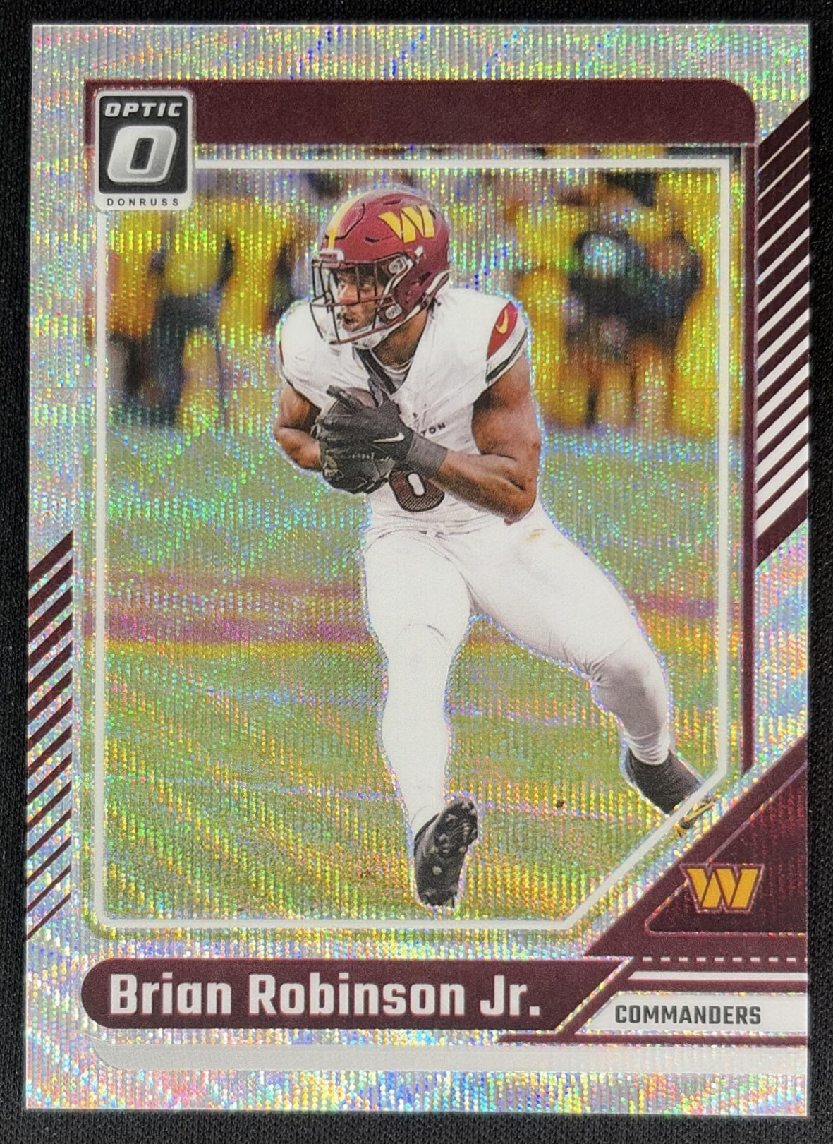 Brian Robinson Jr. 2024 Panini Donruss Optic Wave /300 Commanders