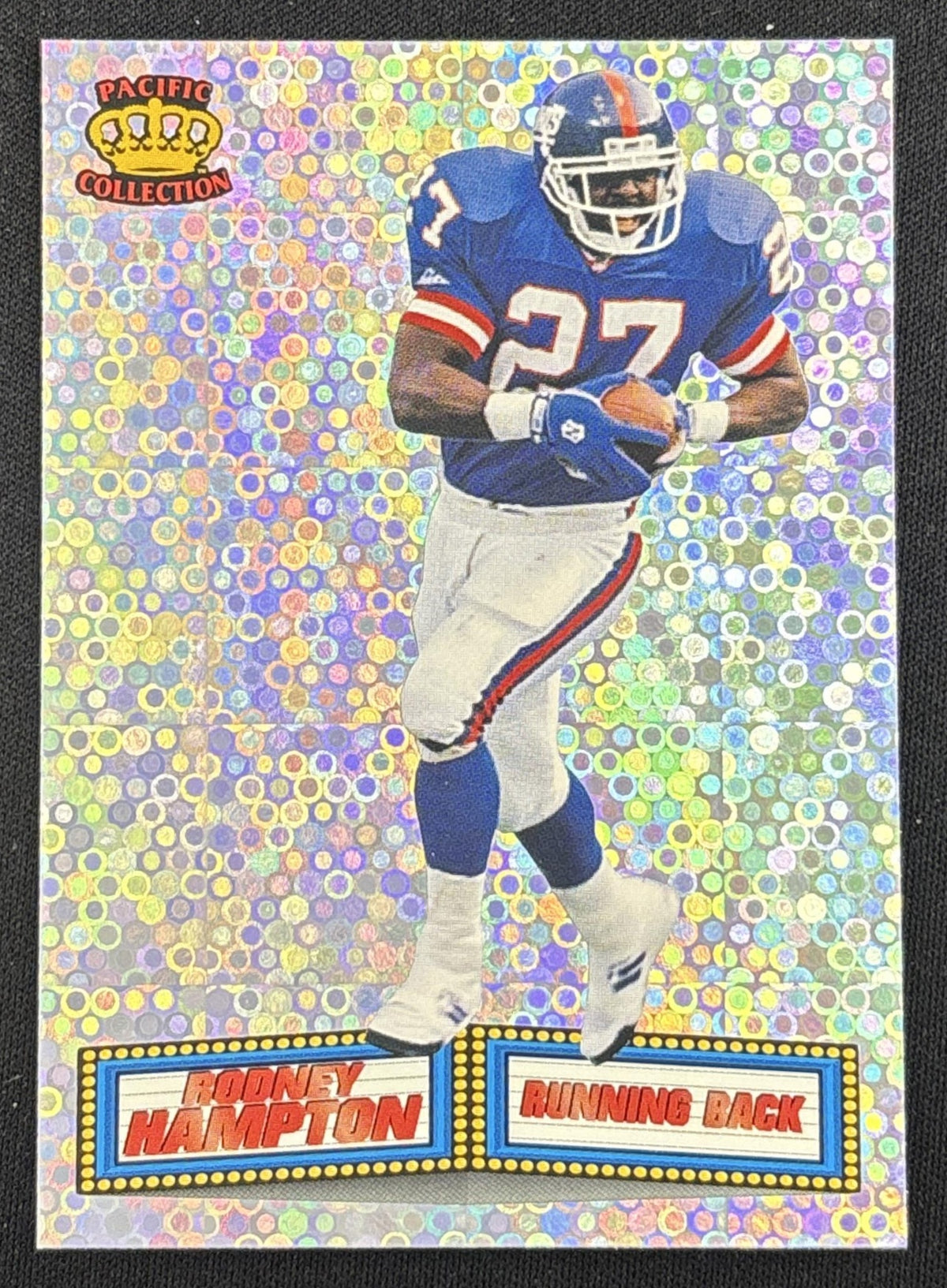 Rodney Hampton 1994 Pacific Marquee Prisms Giants