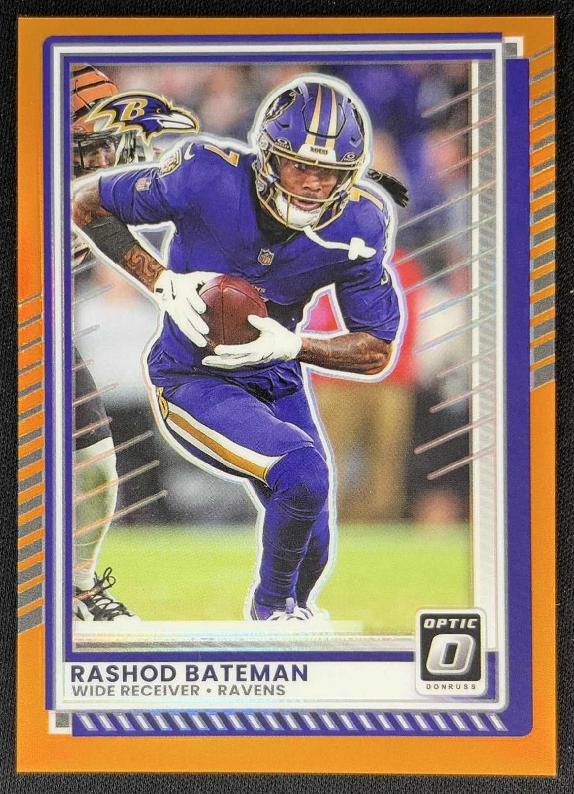 Rashod Bateman 2025 Panini Donruss Optic Orange Prizm /299 Ravens