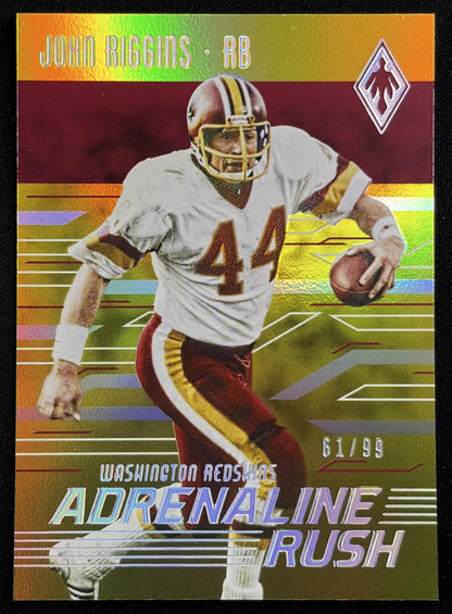 John Riggins 2016 Panini Phoenix Adrenaline Rush Yellow /99 Redskins