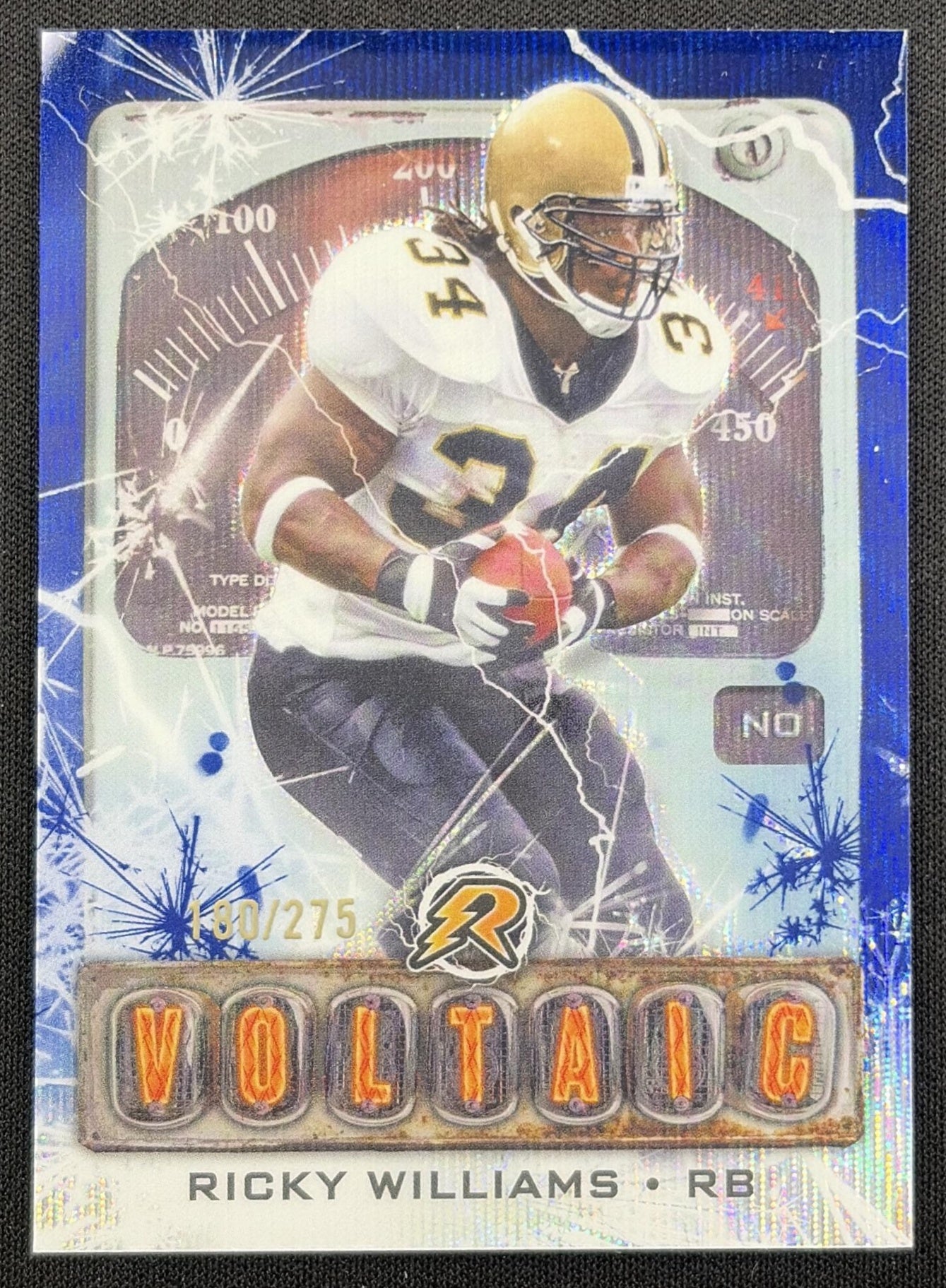 Ricky Williams 2024 Topps Resurgence Voltaic Navy Surge /275 Saints