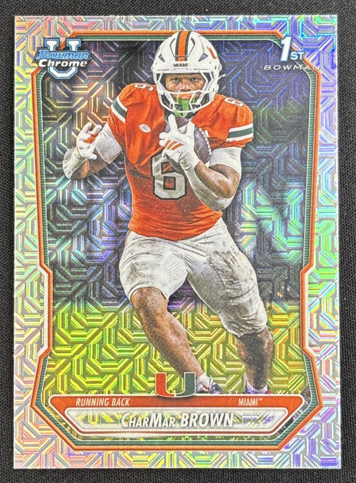 CharMar Brown 2026 Bowman Chrome Prospects Mojo Refractor Hurricanes