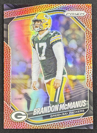 Brandon McManus 2025 Panini Prizm Pigskin /180 Packers