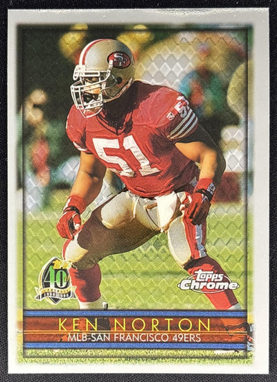 Ken Norton 1996 Topps Chrome 49ers Sports Trading Cards