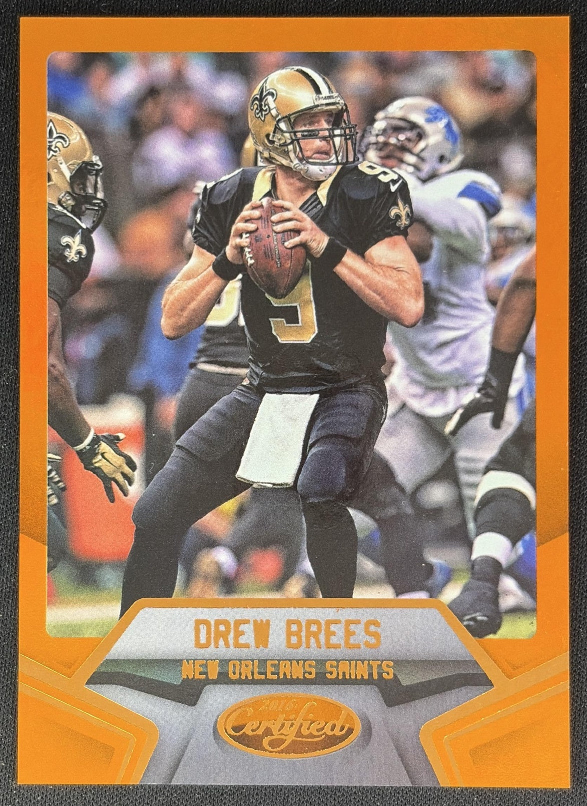 Drew Brees 2016 Panini Certified Mirror Orange /225 Saints Sports Trading Cards
