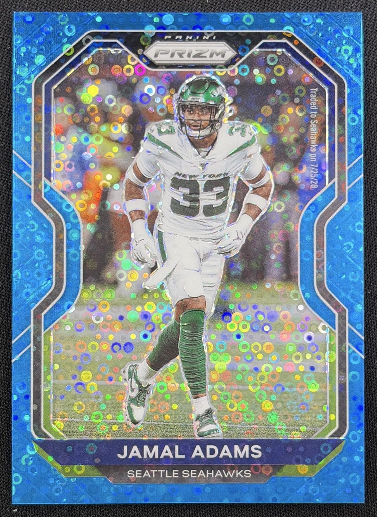 Jamal Adams 2020 Panini Prizm No Huddle Blue /79 Seahawks