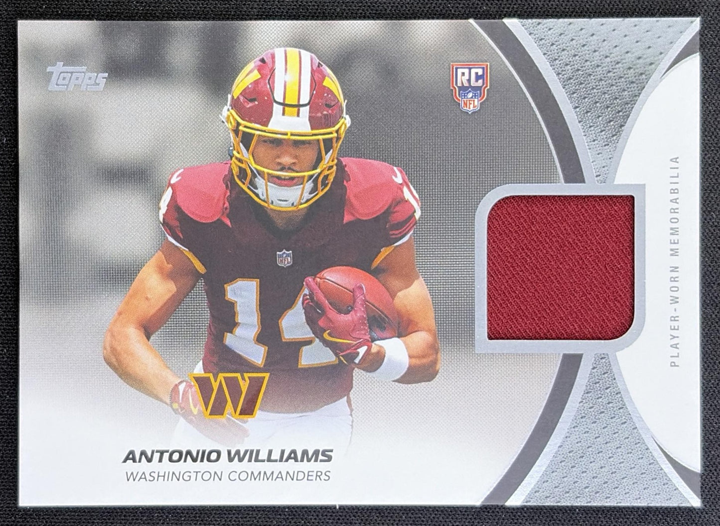 Antonio Williams 2026 Topps NFL Rookie Material Commanders front