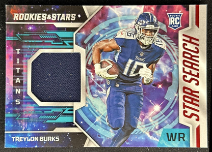 Treylon Burks Rookies & Stars Patch Star Search Titans front