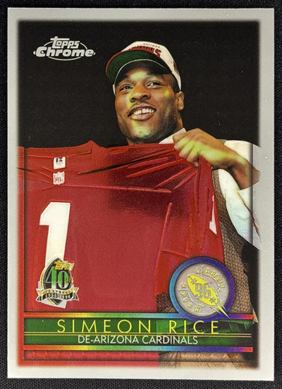 Simeon Rice 1996 Topps Chrome Cardinals Default Title Sports Trading Cards
