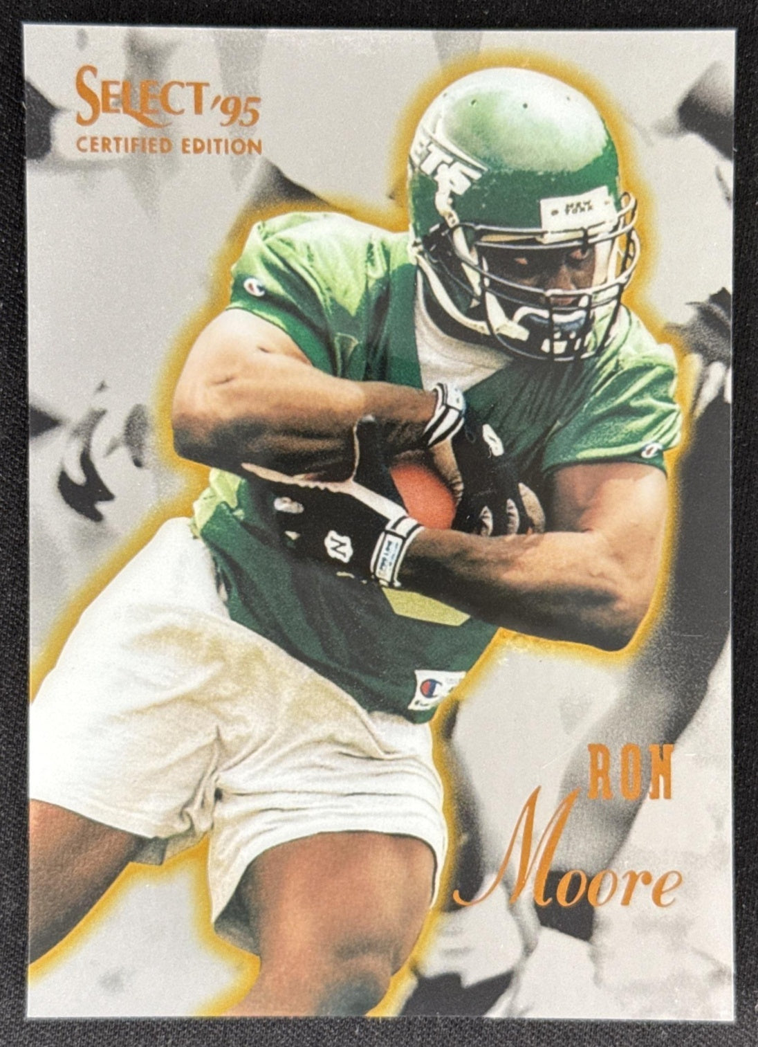 Ron Moore 1995 Pinnacle Select Certified Jets Sports Trading Card