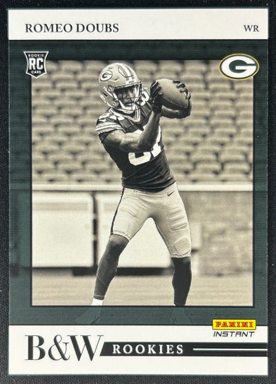 Romeo Doubs 2022 Panini Instant Black & White Rookies Packers Sports Trading Cards