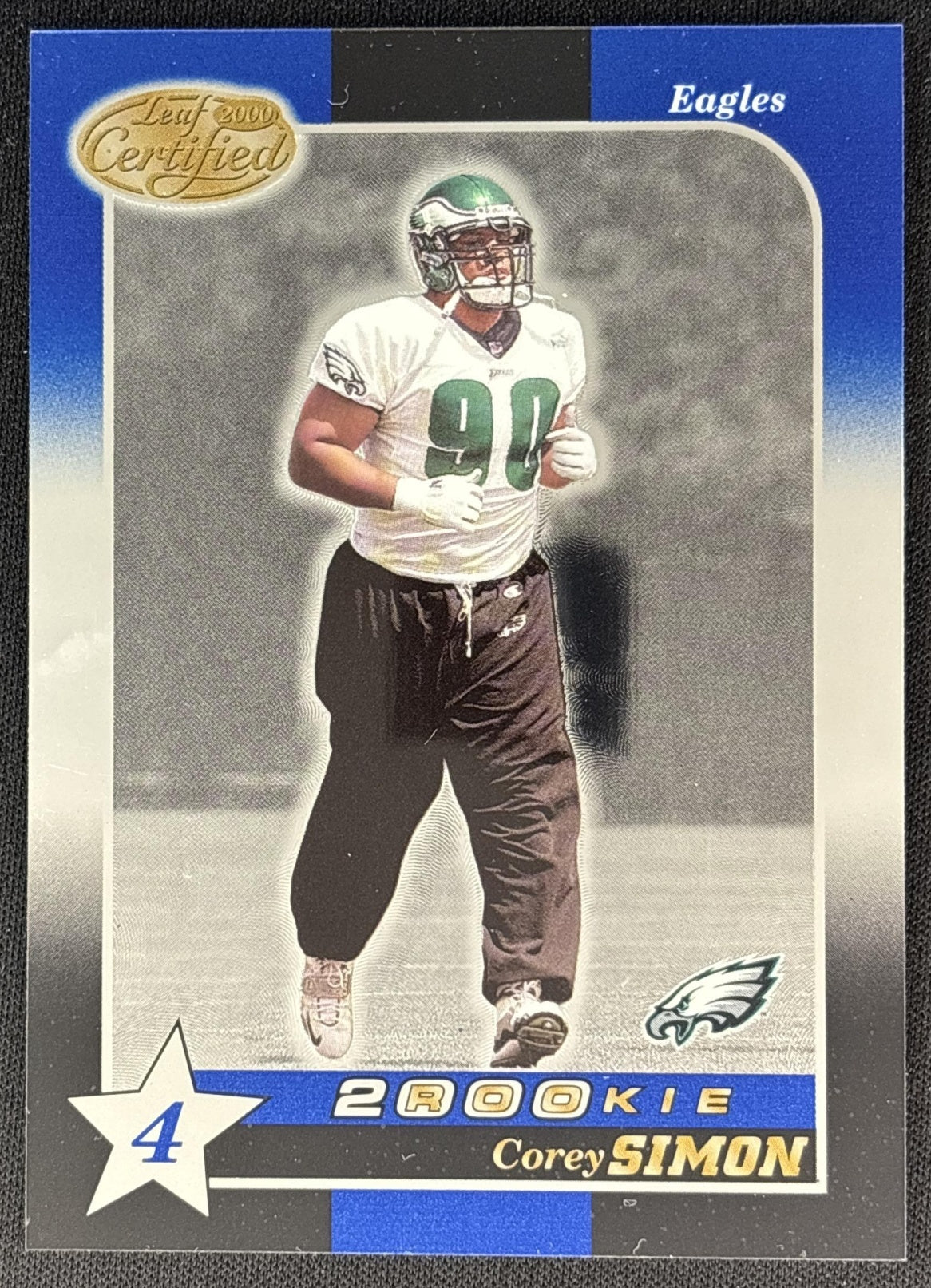 Corey Simon 2000 Leaf Certified /1500 Sports Trading Cards