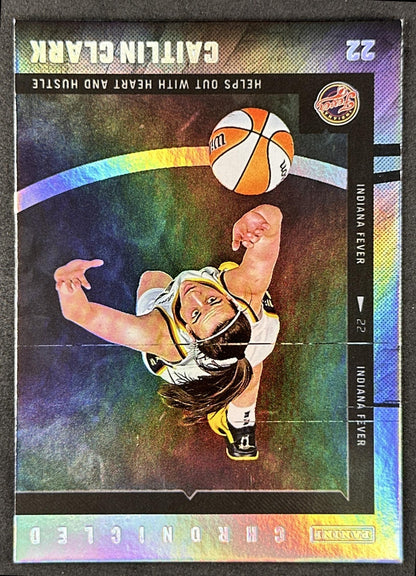 Caitlin Clark 2025 Panini Chronicled WNBA Holo Fever 40 Indiana Fever