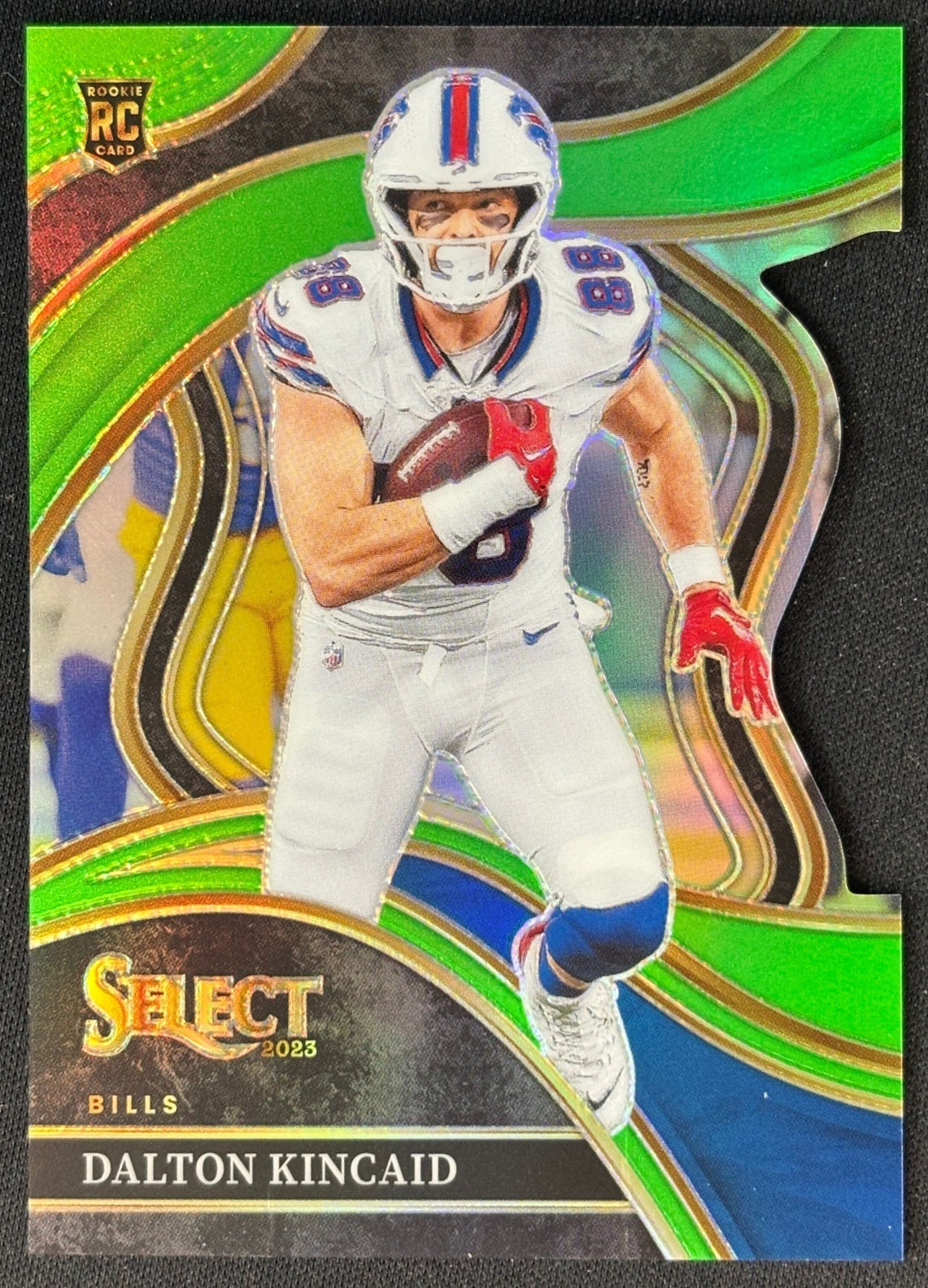 Dalton Kincaid 2023 Select Neon Green Prizms Die Cut /499 Bills front | Wayne Collection
