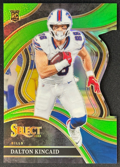 Dalton Kincaid 2023 Select Neon Green Prizms Die Cut /499 Bills front | Wayne Collection
