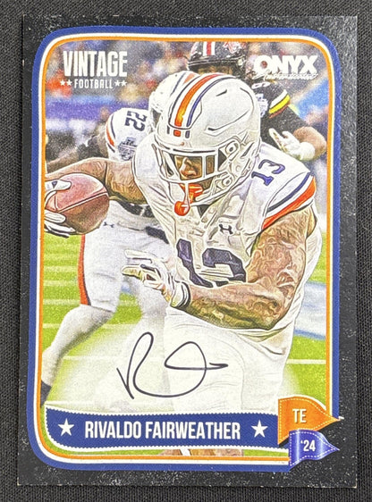Rivaldo Fairweather 2024 Onyx Vintage Black Auto /10