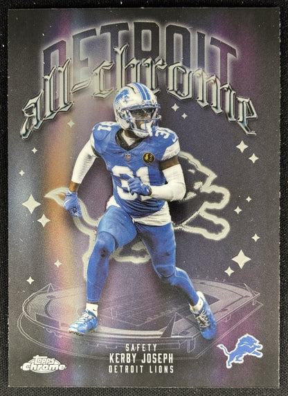 Kerby Joseph 2025 Topps Chrome All Team Lions Sports Trading Cards