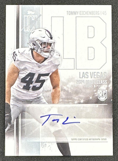 Tommy Eichenberg 2024 Topps Signature Class Rookie I Auto Raiders