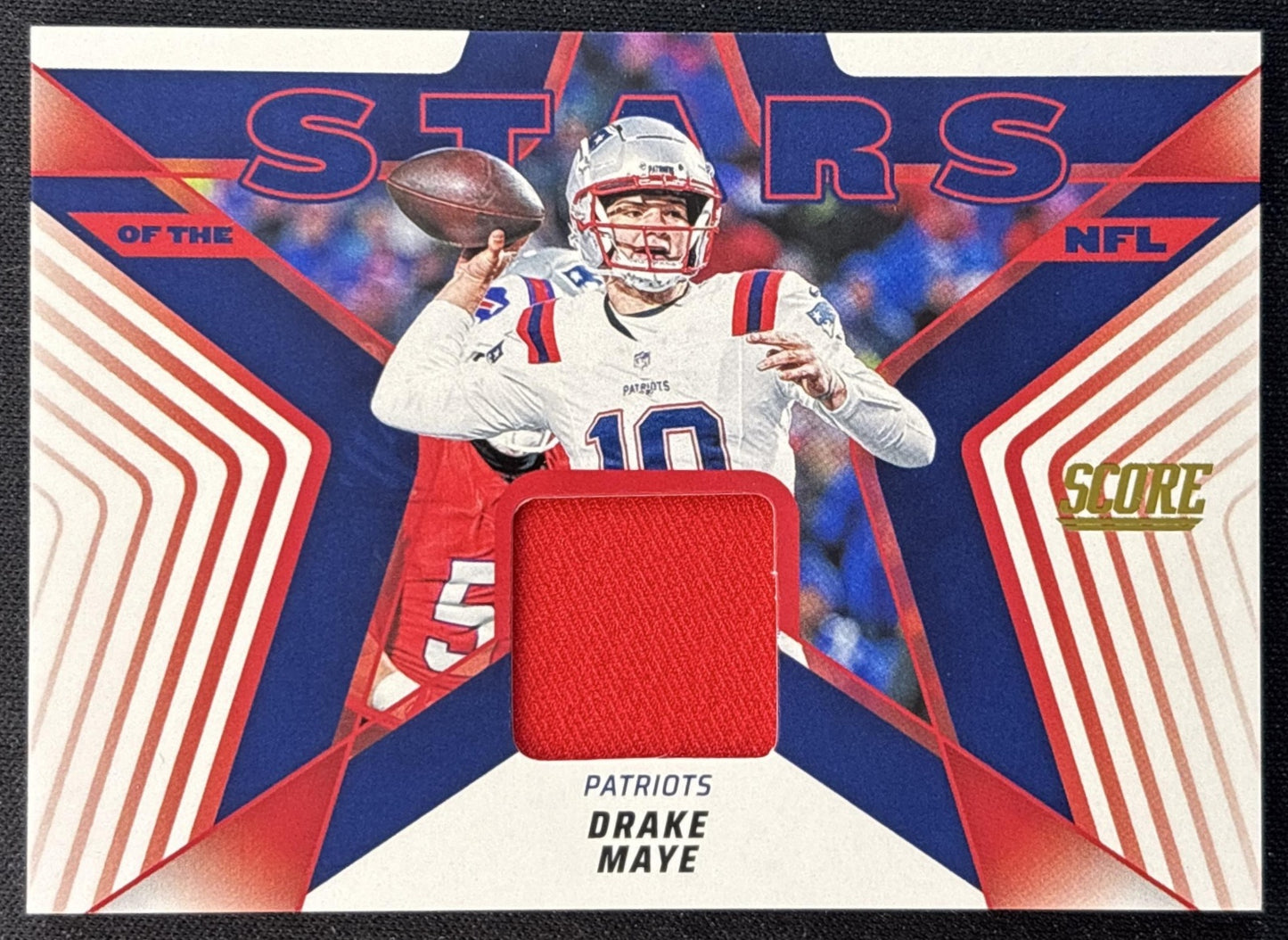 Drake Maye 2025 Panini Score Stars of the NFL Jersey Patriots Front