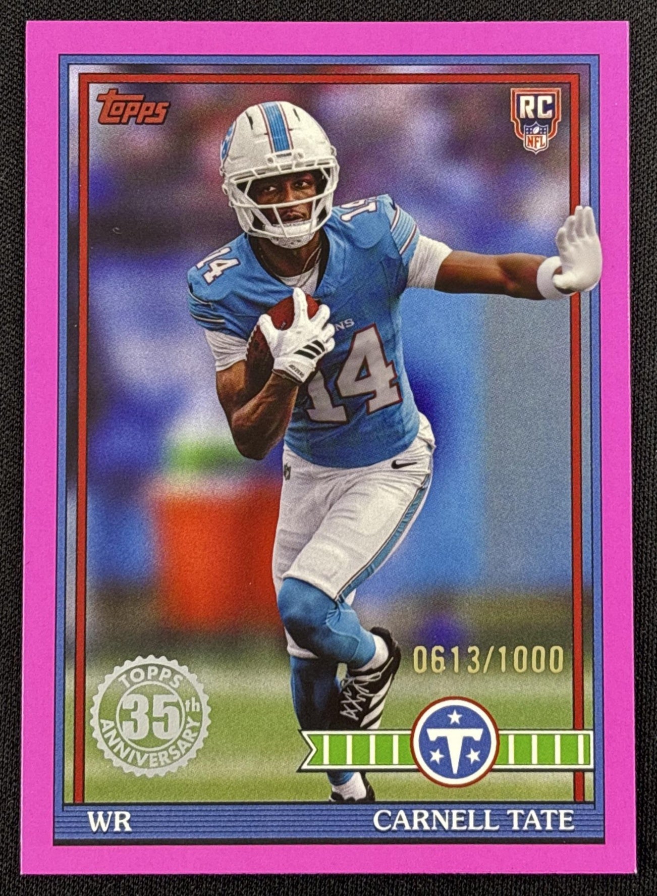Carnell Tate 2026 Topps 1991 Rookie Pink /1000 Titans
