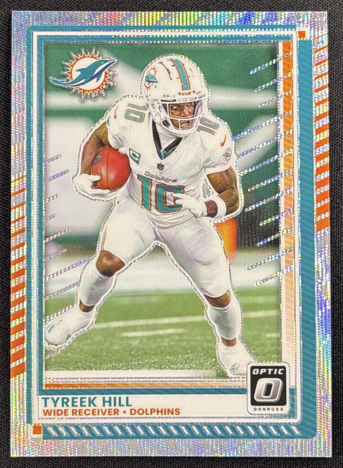 Tyreek Hill 2025 Panini Donruss Optic Wave Prizm /300 Dolphins