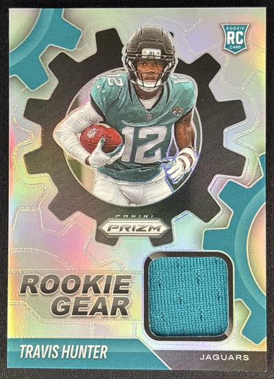 Travis Hunter 2025 Panini Prizm Rookie Gear Jaguars