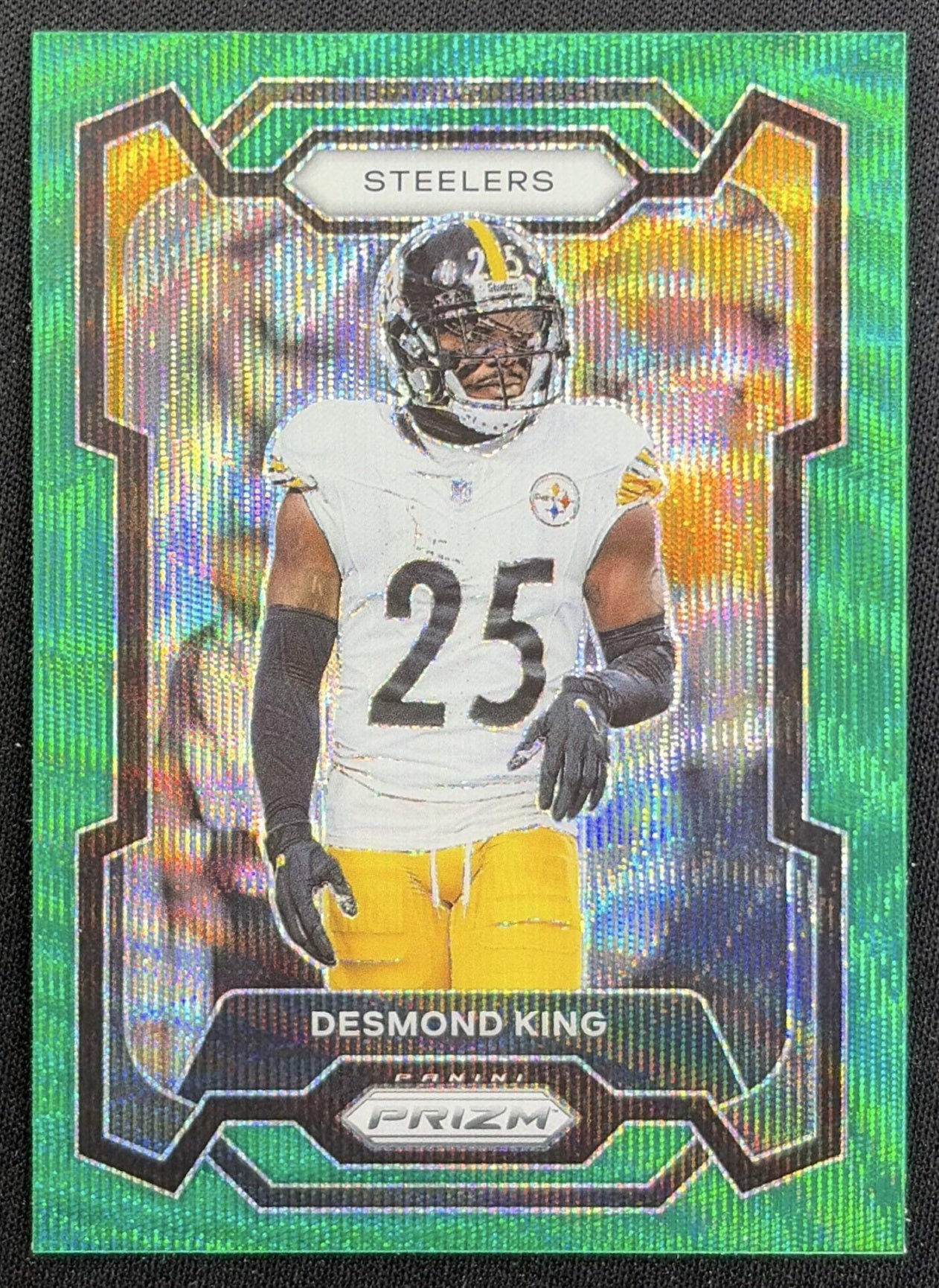 Desmond King 2023 Panini Prizm Green Wave Steelers