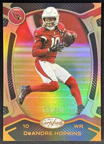 DeAndre Hopkins 2021 Panini Certified Mirror Bronze /249 Cardinals Sports Trading Cards