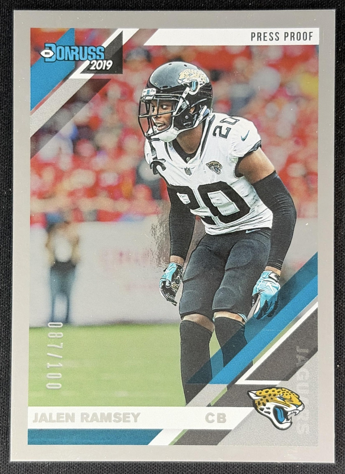 Jalen Ramsey 2019 Panini Donruss Press Proof Silver /100 Jaguars front