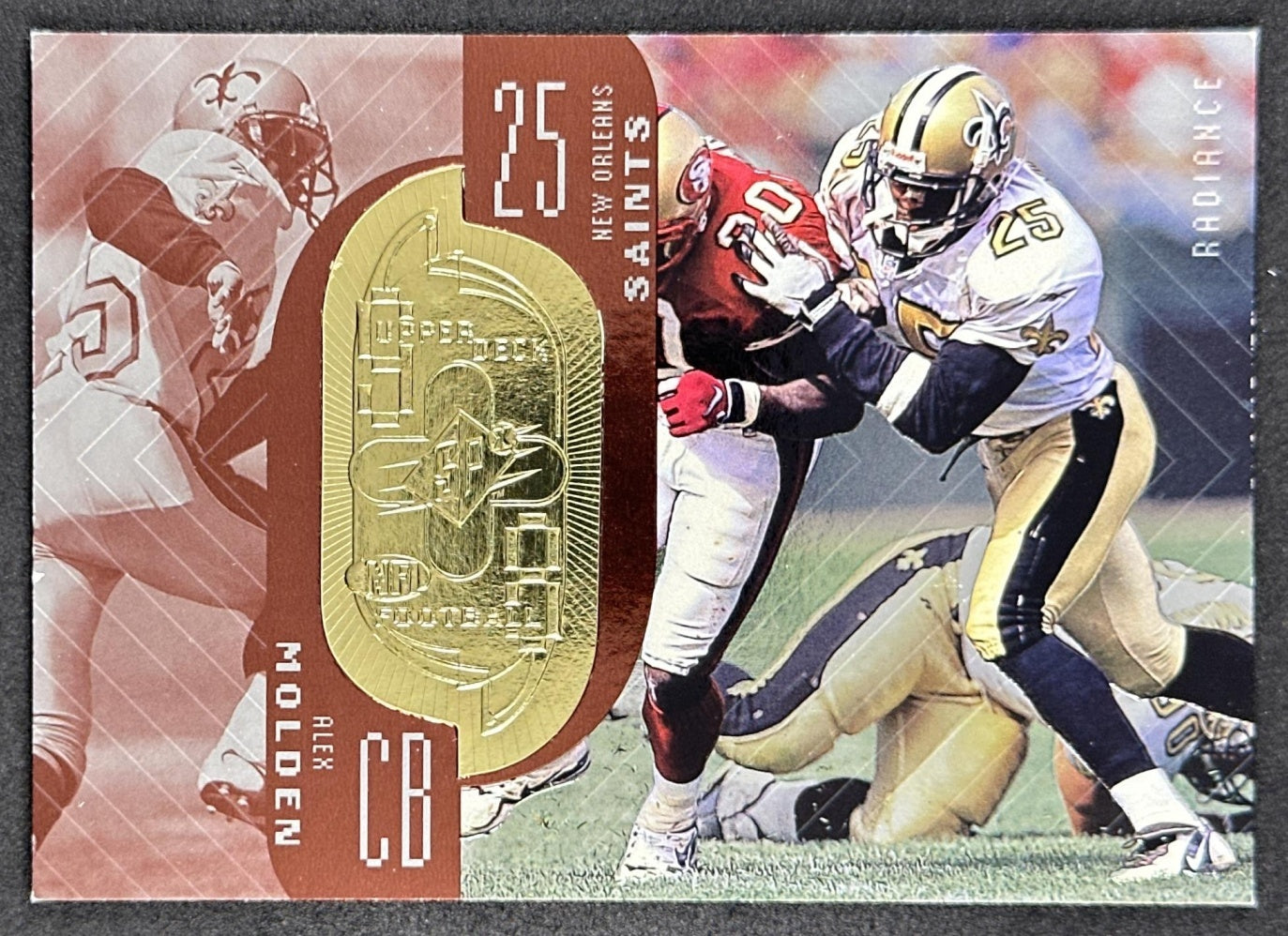 Alex Molden 1998 SPx Finite Radiance /5050 Saints Sports Trading Cards