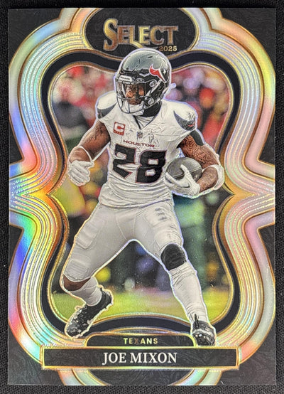 Joe Mixon 2025 Panini Select Suite Level Silver Prizm Texans Sports Trading Cards