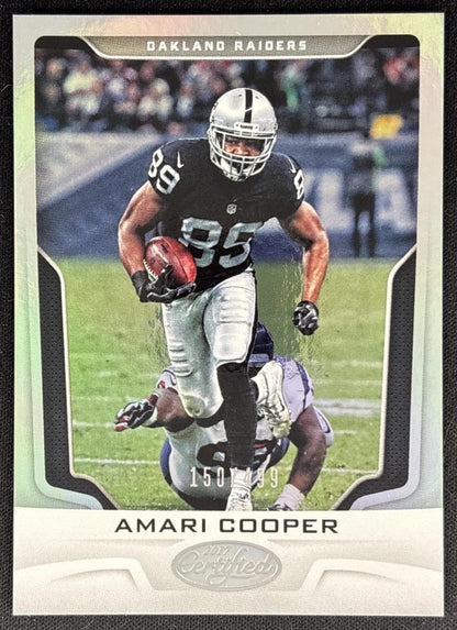 Amari Cooper 2017 Panini Certified Mirror /499 Raiders front