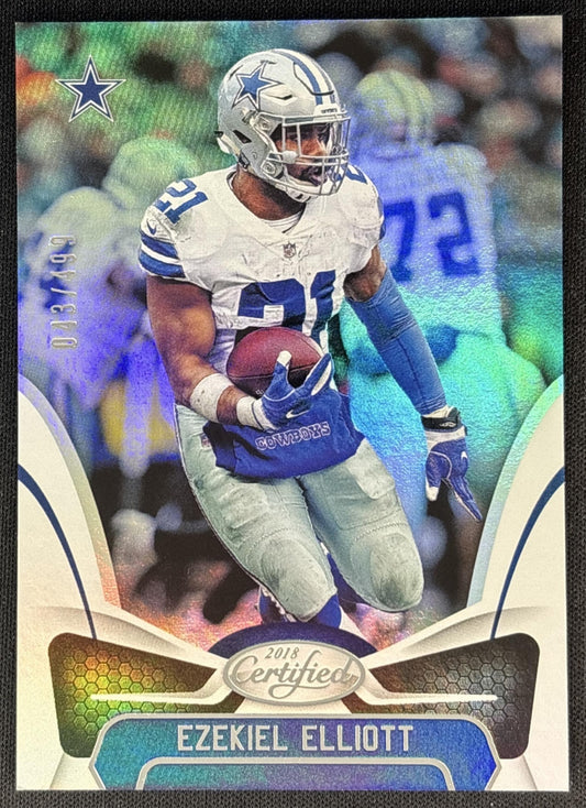 Ezekiel Elliott 2018 Panini Certified Mirror Silver /499 Cowboys