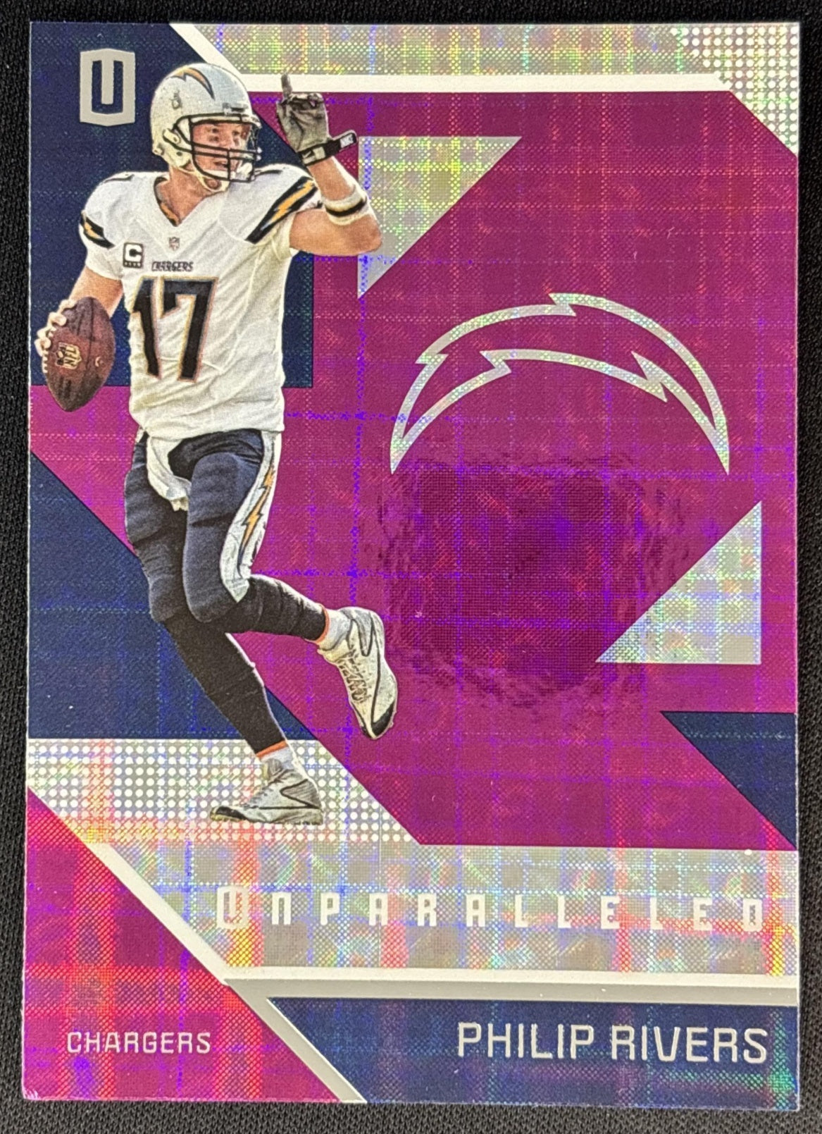 Philip Rivers 2016 Panini Unparalleled Pink Chargers - San Diego Chargers