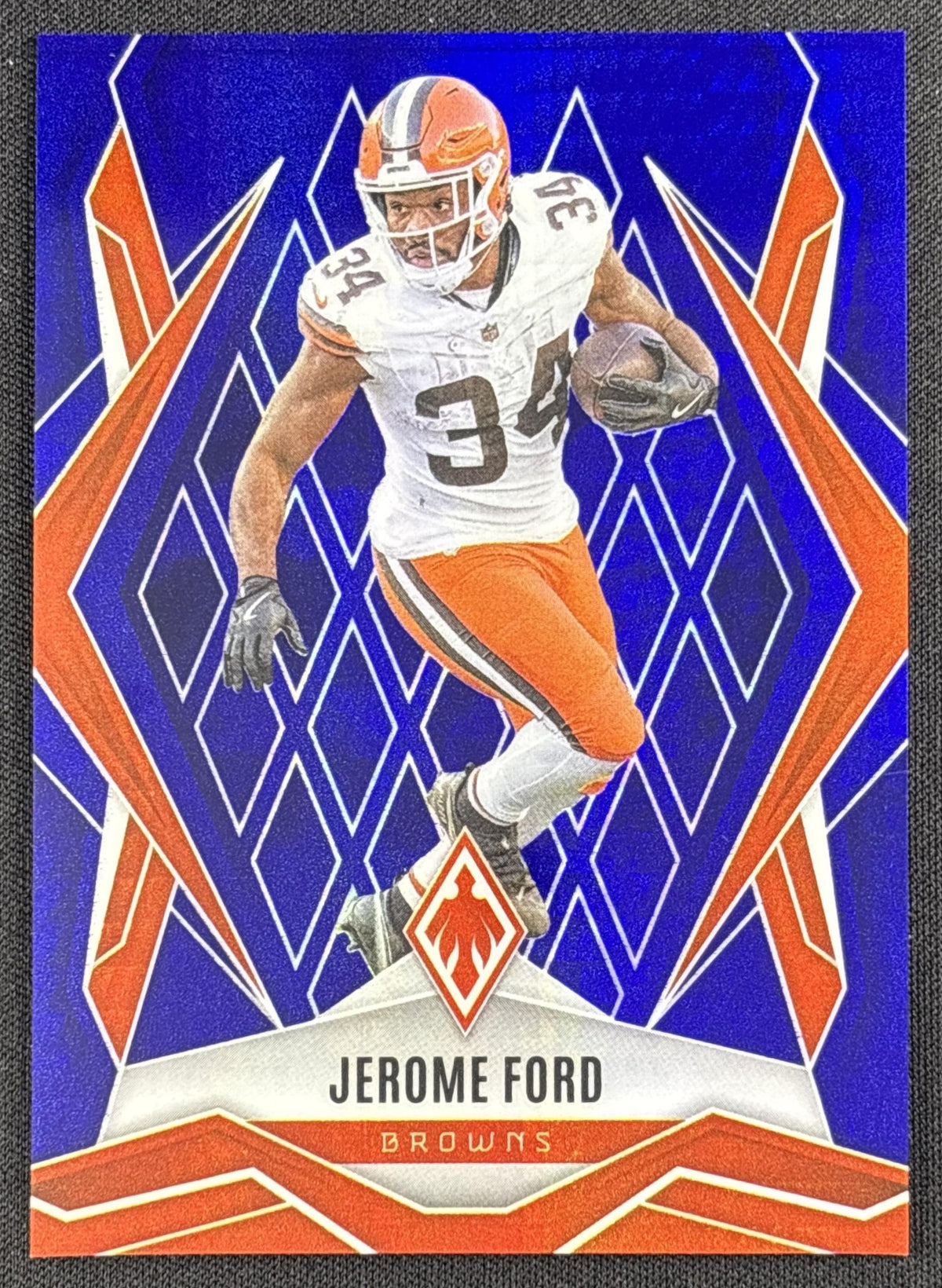 Jerome Ford 2025 Panini Phoenix Blue Hyper Prizm /199 Browns