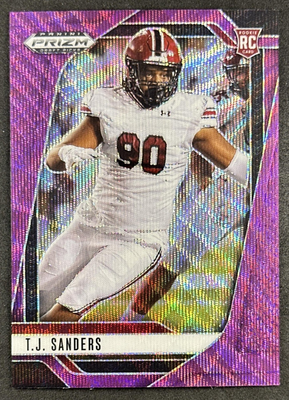 T.J. Sanders 2025 Panini Prizm Draft Picks Purple Wave Gamecocks Bills