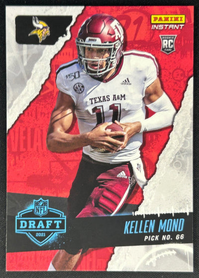 Kellen Mond 2021 Panini Instant NFL Draft Night Vikings Sports Trading Cards