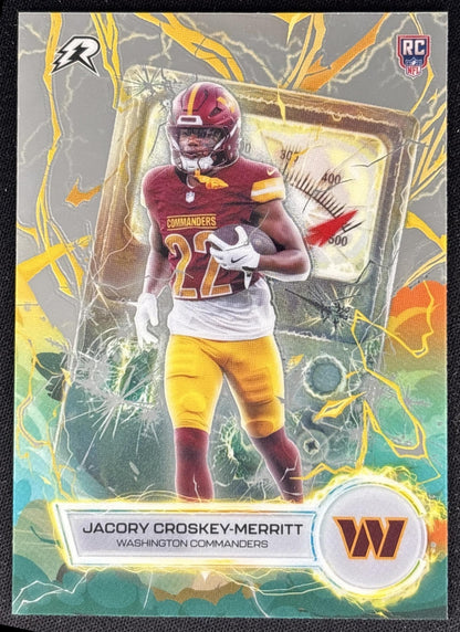 Jacory Croskey-Merritt 2025 Topps Resurgence Voltaic Commanders