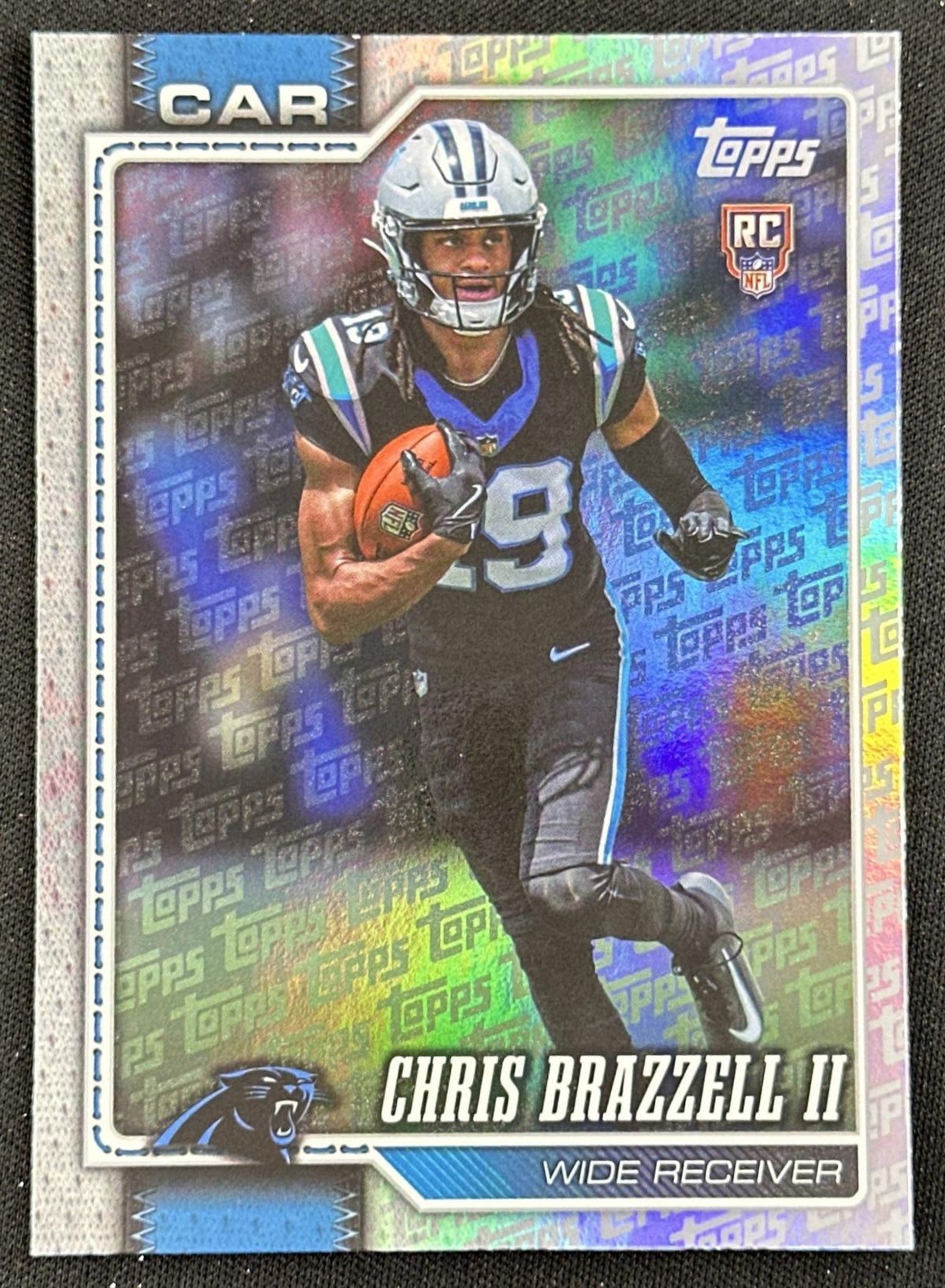 Chris Brazzell II 2026 Topps Flagship Football Leather Foil Panthers