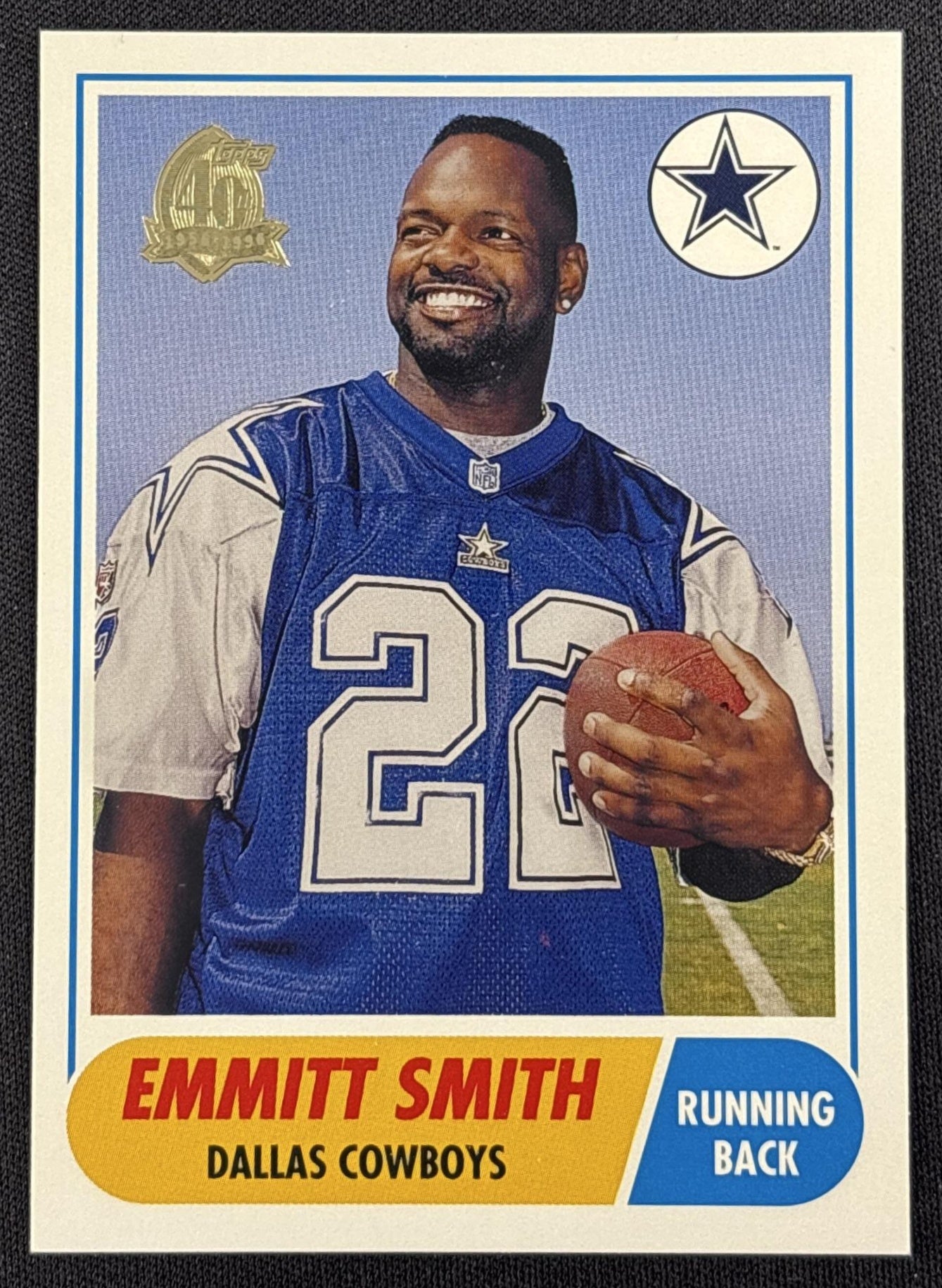 Emmitt Smith 1996 Topps 40th Anniversary Commemorative Cowboys