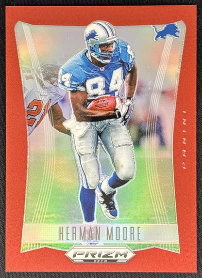 Herman Moore 2024 Panini Prizm Deca Red /199 Lions