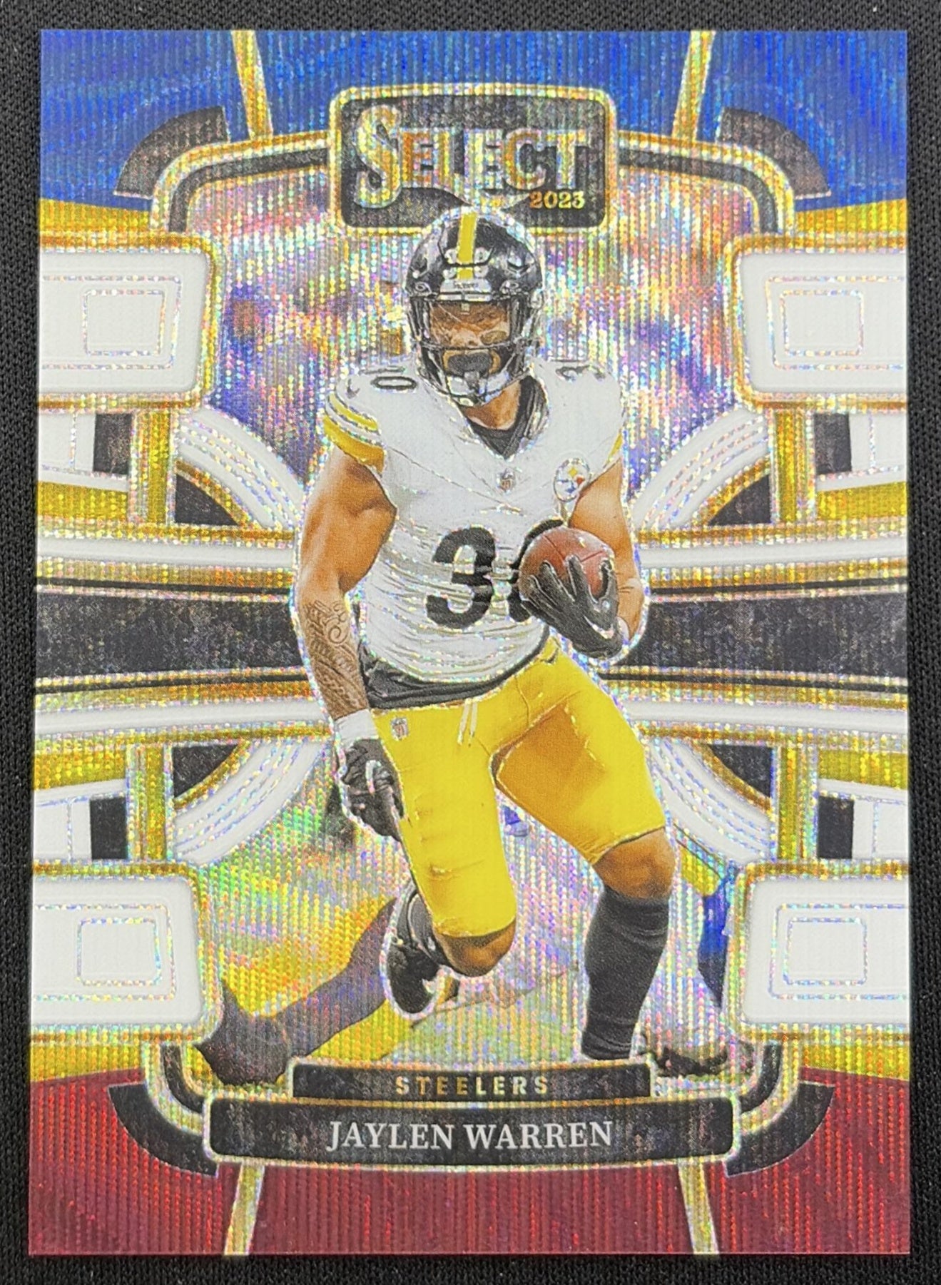 Jaylen Warren 2023 Panini Select Tri Color Prizms /259 Steelers
