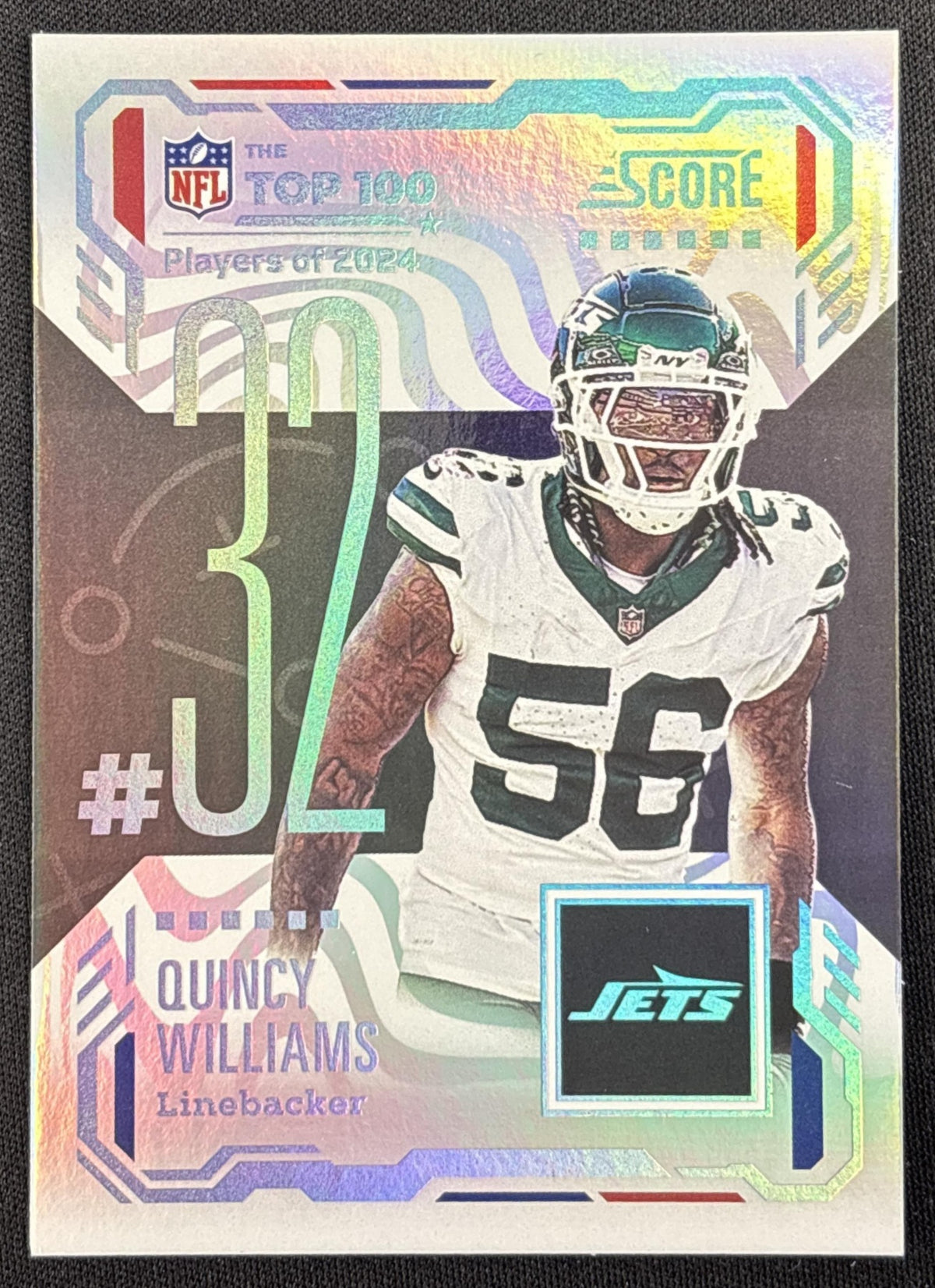 Quincy Williams 2025 Panini Score Top 100 Jets