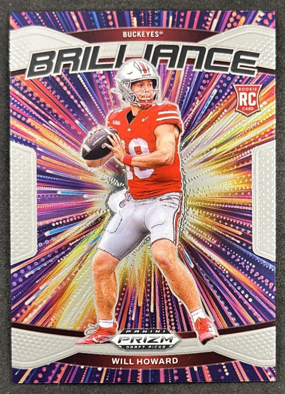 Will Howard 2025 Panini Prizm Draft Picks Brilliance Buckeyes Steelers